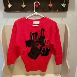 Vintage Ugly Christmas Sweater Presents Velvet